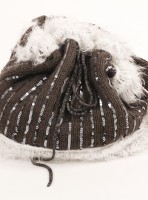 Equin fur knitted bag